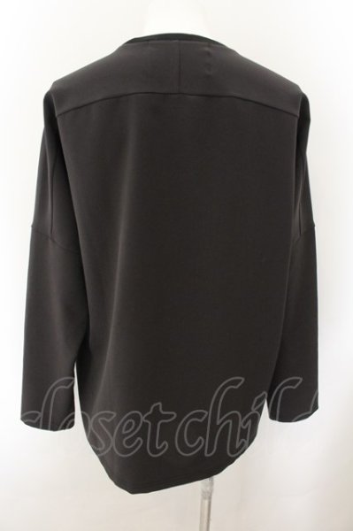 画像2: ATTACHMENT / WYM × イレギュラースリーブプルオーバー M ブラック O-24-10-24-005-AT-to-YM-ZT231 (2)