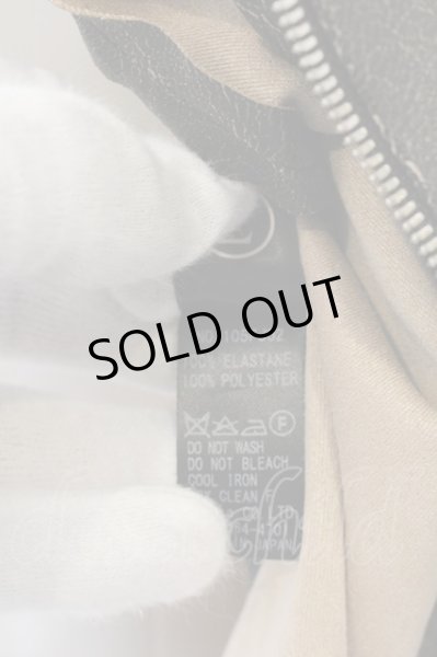 画像5: bajra / クラックフェイクレザーノーカラーシングルライダースジャケット 2 ダークブラウン O-24-10-24-045-ba-ja-YM-ZT1028 (5)