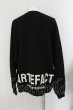 画像1: A.F ARTEFACT / RAGLAN SWEAT TOP プルオーバー 3 ブラック O-24-10-24-054-A.-to-YM-ZT289 (1)