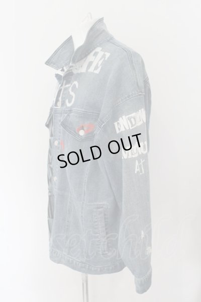 画像3: SWITCHBLADE / GRAPHIC PRINT DENIM ジャケット M インディゴ O-24-10-24-055-SW-ja-YM-M118
