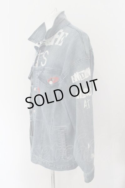 画像3: SWITCHBLADE / GRAPHIC PRINT DENIM ジャケット M インディゴ O-24-10-24-055-SW-ja-YM-M118 (3)