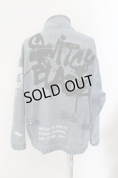 画像4: SWITCHBLADE / GRAPHIC PRINT DENIM ジャケット M インディゴ O-24-10-24-055-SW-ja-YM-M118 (4)