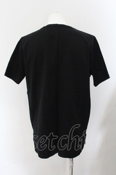 画像2: NO ID. / CパールヴァティシルケットスムースVネックTシャツ 2 ブラック O-24-10-24-056-NO-ts-YM-ZT231 (2)