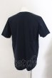 画像2: NO ID. / CパールヴァティシルケットスムースVネックTシャツ 2 ネイビー O-24-10-24-057-NO-ts-YM-ZT316 (2)