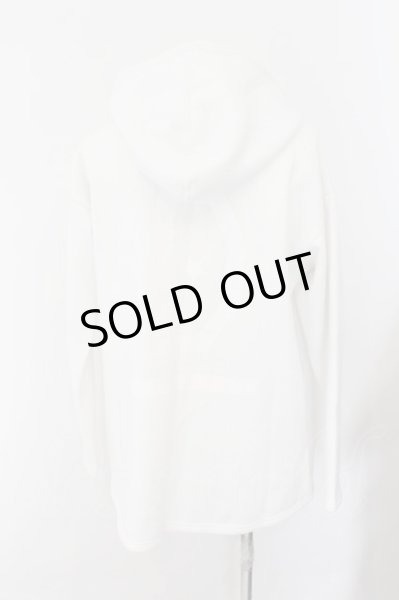 画像2: NO ID. / 起毛裏毛BIGプルオーバーパーカー ONE ホワイト O-24-10-24-060-NO-to-YM-ZT293 (2)