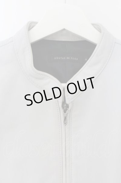 画像2: GOSTAR DE FUGA / イタリアンラムレザーシングルライダース 44 ライトグレー O-24-10-24-063-GO-ou-YM-ML005 (2)