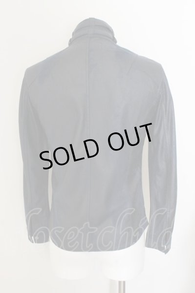 画像3: TORNADO MART / ヘアラインシングルライダースジャケット M ネイビー O-24-10-24-066-TO-ja-YM-ZT316 (3)