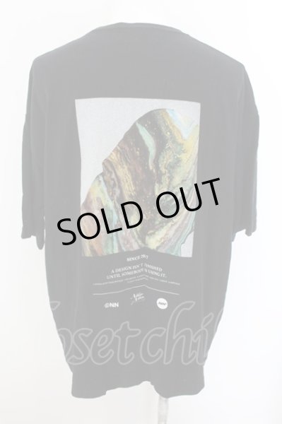 画像2: NIL DUE / NIL UN TOKYO / MARBLE INK TEE Tシャツ F ブラック O-24-10-24-008-NI-ts-YM-ZT247 (2)