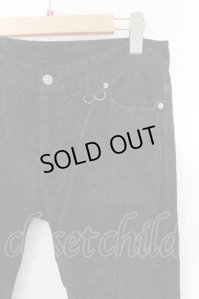 画像2: BUFFALO BOBS / 裾ZIPコーデュロイパンツ 2 ブラック O-24-10-24-075-BU-pa-YM-OS (2)