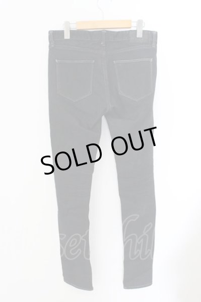 画像2: FUGA / OUT OF BOUNDS コーティングデニムストレッチスキニーパンツ 42 ブラック O-24-10-24-078-FU-pa-YM-ZT315 (2)