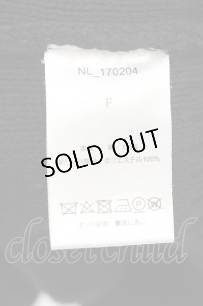 画像3: NIL DUE / NIL UN TOKYO / EMBROIDERY KNIT HOODIE パーカー F ブラック O-24-10-24-009-NI-ja-YM-ZT237 (3)