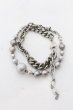画像1: gunda / DIGITAL NECKLACE/B ネックレス  シルバーｘホワイト O-24-10-24-085-gu-ac-YM-OS (1)