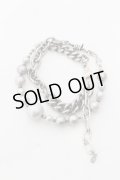 gunda / DIGITAL NECKLACE/B ネックレス  シルバーｘホワイト O-24-10-24-085-gu-ac-YM-OS