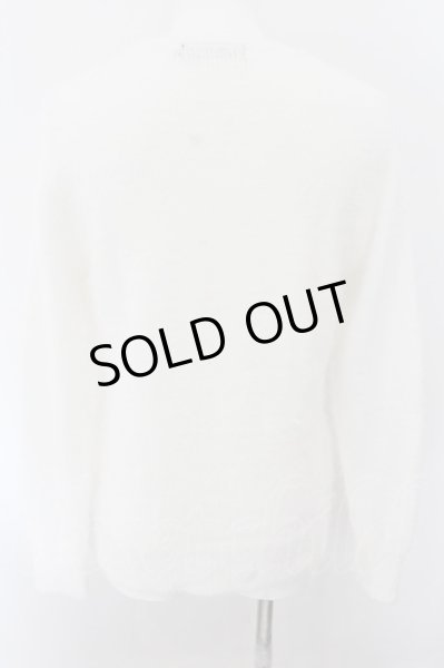 画像2: CavariA / アクリルニットソー L ホワイト O-24-10-24-012-Ca-to-YM-ZT316 (2)