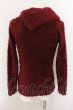 画像2: CIVARIZE / Fuzz ZIPタートルネックシャギーニットソー 44 ボルドー O-24-10-24-013-CI-to-YM-OS (2)