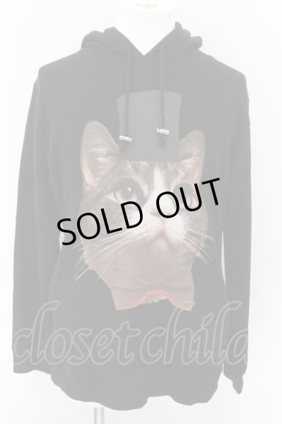 画像1: CIVARIZE / Cheerful 猫パーカー 44 ブラック O-24-10-24-015-CI-to-YM-OS (1)