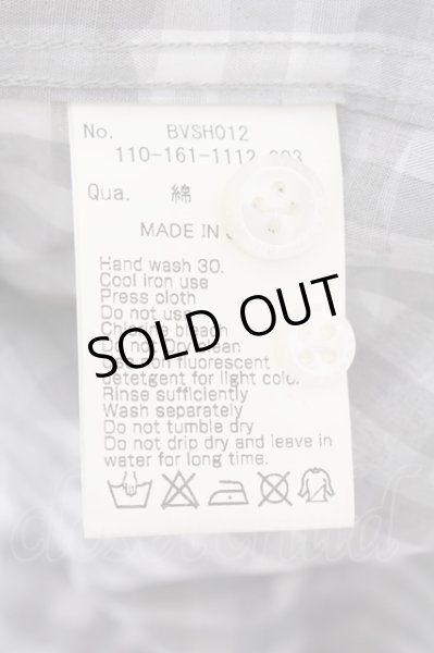 画像3: Black by VANQUISH / カモフラチェックシャツ S グレー O-24-10-24-017-Bl-sh-YM-ZT316 (3)