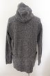 画像2: RIPVANWINKLE / CROSS NECK HOODIE パーカー  ブルーグレイ O-24-10-24-003-RI-to-YM-ZT289 (2)