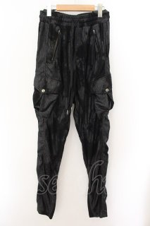 14th Addiction / レザー切り替えクロップドパンツ 1 ブラック O-24-11