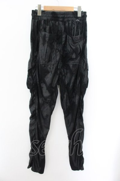 画像2: 14th Addiction / クラックコーティングサルエルカーゴパンツ 2 ブラック O-24-10-24-031-14-pa-YM-ZT200 (2)
