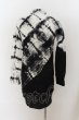 画像2: CIVARIZE / Ethosダブルガーゼムラ染ロングシャツ 44 ブラックxホワイト O-24-07-26-032-CI-sh-YM-ZS (2)