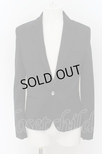 画像1: MURDER LICENSE / クリスタルボタンピークドラペルテーラードジャケット 46 ブラック O-24-07-26-034-MU-ja-YM-ZT110 (1)