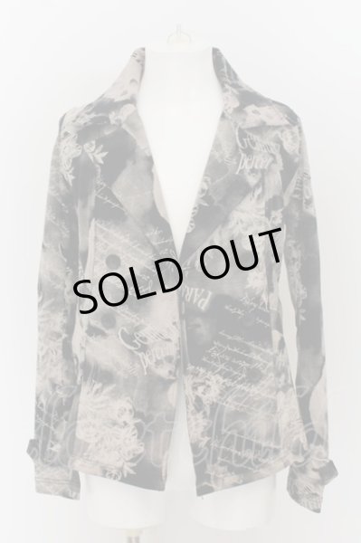 画像3: CIVARIZE / 総柄ポンチダブルジャケット 44 ブラックｘピンクベージュ系 O-24-07-26-035-CI-ja-YM-OS (3)