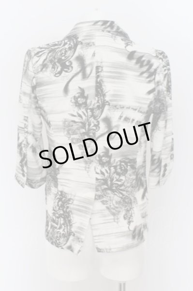 画像2: CIVARIZE / Paradise総柄6Sカットジャケット 44 ホワイトｘブラック O-24-07-26-036-CI-ja-YM-OS (2)