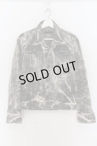CIVARIZE / Wangleケミカルウォッシュ加工デニムジャケット 44 グレー O-24-07-26-039-CI-ja-YM-OS