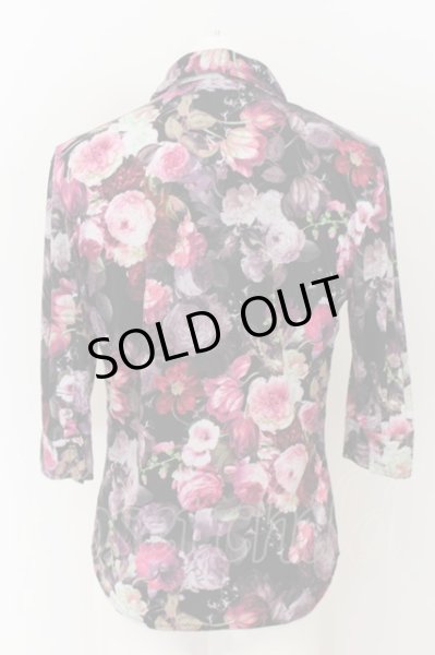 画像2: Xfrm / フラワーパターンストレッチ6部袖シャツ 3 マルチ O-24-07-26-042-Xf-sh-YM-OS (2)