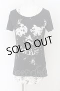 CIVARIZE / Corrupt スカルプリントTシャツ＆タンクトップ 44 ブラックｘホワイト O-24-07-26-044-CI-ts-YM-OS