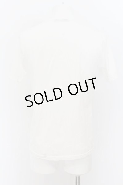 画像2: BUFFALO BOBS / STELLAラメプリントVネックTシャツ 1-2 ホワイト O-24-07-26-046-BU-ts-YM-ZT109 (2)