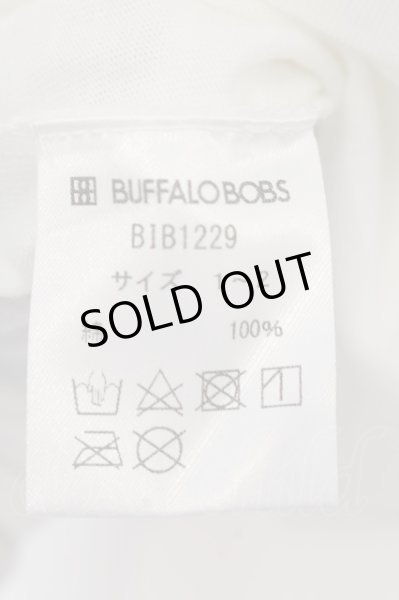 画像3: BUFFALO BOBS / STELLAラメプリントVネックTシャツ 1-2 ホワイト O-24-07-26-046-BU-ts-YM-ZT109 (3)