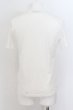 画像2: BUFFALO BOBS / STELLAラメプリントVネックTシャツ 1-2 ホワイトｘブルー O-24-07-26-047-BU-ts-YM-ZT109 (2)
