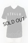 BUFFALO BOBS / STELLAラメプリントVネックTシャツ 1-2 ブラック O-24-07-26-048-BU-ts-YM-ZT109