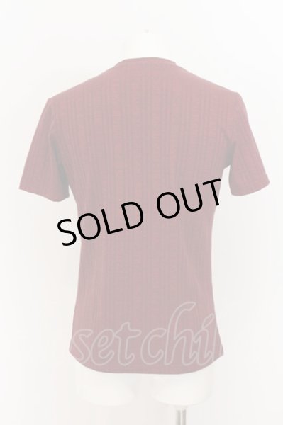 画像2: BUFFALO BOBS / ローンテレコVネックTシャツ 1-2 レッド O-24-07-26-049-BU-ts-YM-ZT109 (2)