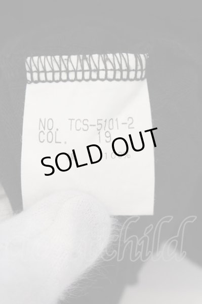 画像4: TORNADO MART / リブVネックジャガードカットソー  ブラック O-24-07-26-024-TO-to-YM-ZT110 (4)