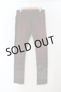 Roen / スリムストレートコーティングデニムパンツ 28 ブラック O-24