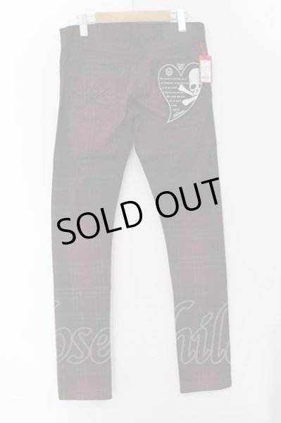 画像5: Roen / ロックスターコーティングタータンサイドレオパードパンツ 30 レッド O-24-07-27-033-Ro-pa-YM-ZT252 (5)