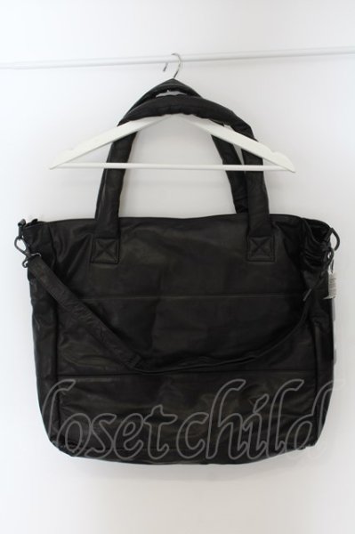 画像2: Roen / Dakotaコラボ ホースハイドボンディングバッグ  ブラック O-24-07-27-038-Ro-ba-YM-ZT-ML016 (2)