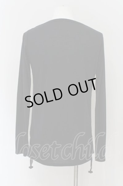 画像2: kiryuyrik / Shirring カットソー S ブラック O-24-07-27-010-ki-to-YM-ZT112 (2)