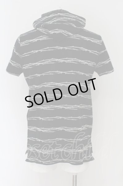 画像3: kiryuyrik / Iron Grate 半袖パーカー M ブラック O-24-07-27-012-ki-to-YM-ZT121 (3)