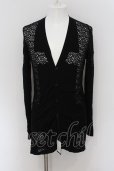 画像1: kiryuyrik / Cross Knit カーディガン S ブラック O-24-07-27-017-ki-to-YM-ZT072 (1)