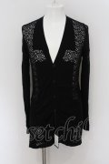 kiryuyrik / Cross Knit カーディガン S ブラック O-24-07-27-017-ki-to-YM-ZT072