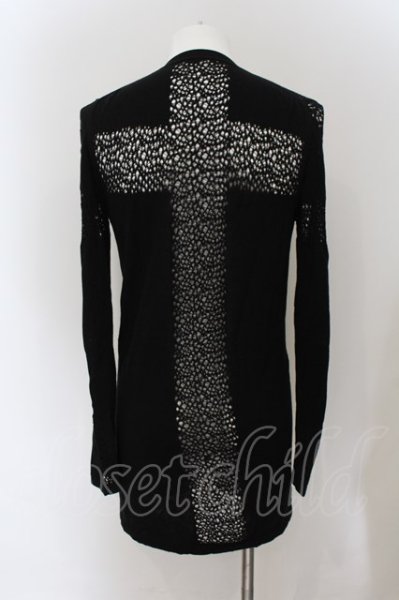 画像3: kiryuyrik / Cross Knit カーディガン S ブラック O-24-07-27-017-ki-to-YM-ZT072 (3)