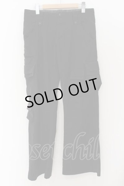 画像1: MIDAS / オーバーフレアマルティプルカーゴパンツ 2 ブラック O-24-07-28-059-MI-pa-YM-ZT062 (1)