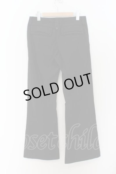 画像2: MIDAS / オーバーフレアパンツ 1 ブラック O-24-07-28-060-MI-pa-YM-ZT029 (2)