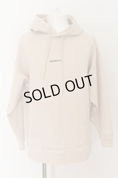 画像1: NIL DUE / NIL UN TOKYO / EMBROIDERY LOGO HOODIE　パーカー F サンドベージュ O-24-07-28-011-NI-to-YM-ZT110 (1)