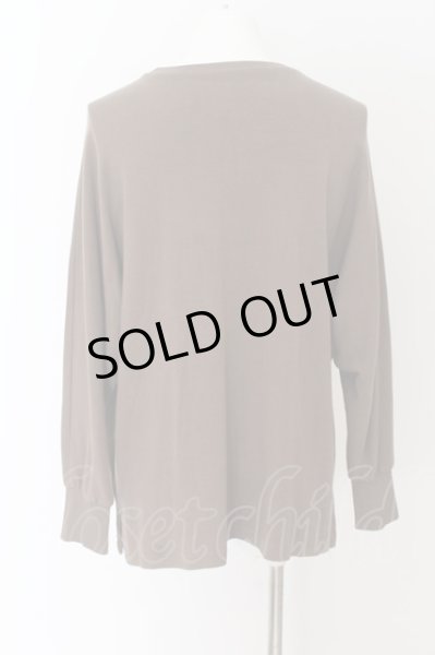 画像2: NIL DUE / NIL UN TOKYO / LONG SLEEVE EMBROIDERY TEE　カットソー F ディープカーキ O-24-07-28-012-NI-to-YM-ZT125 (2)