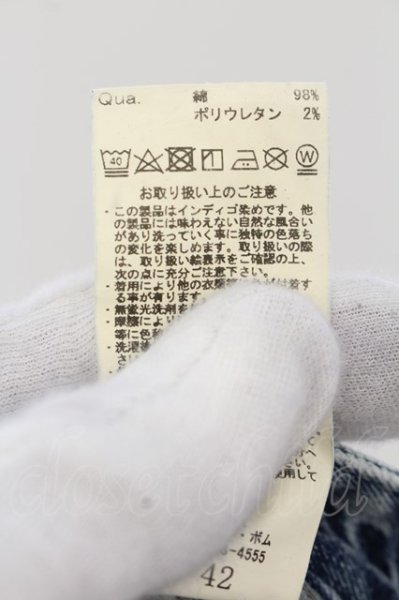 画像6: CIVARIZE / Blitz ガーゼパッチ加工ストレッチスキニーデニムパンツ 42 ブルー O-24-07-28-017-CI-pa-YM-ZT119 (6)